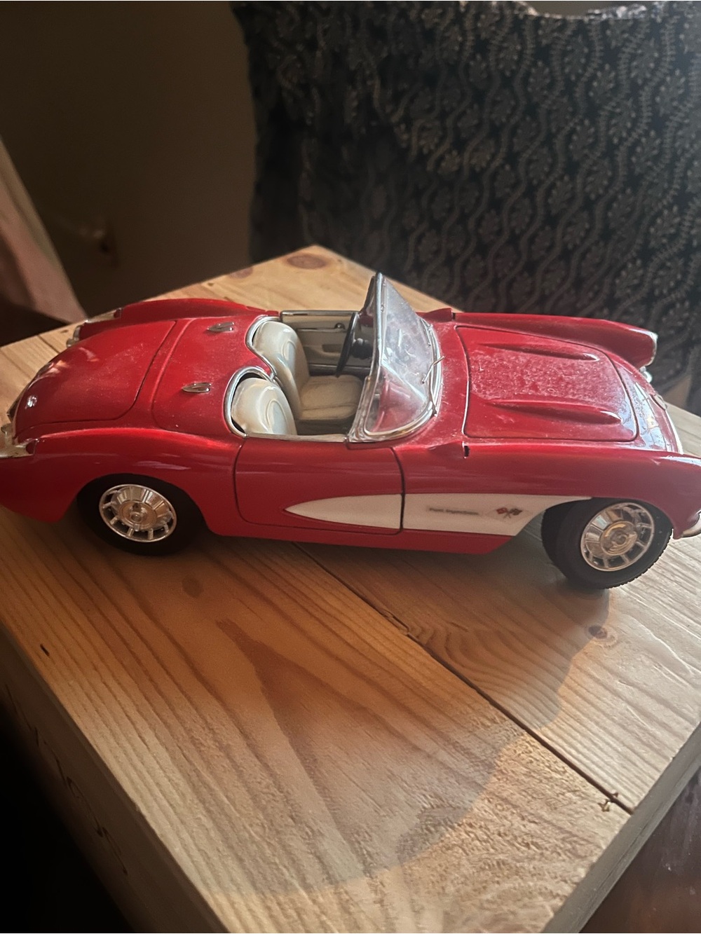 1959 Classic Red Convertible Car Replica